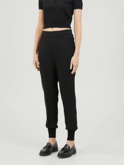 Stoffhose Schwarz