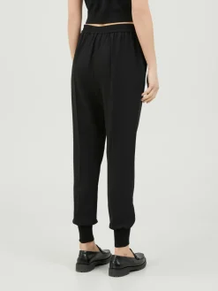 Stoffhose Schwarz