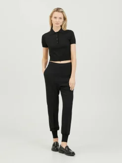 Stoffhose Schwarz