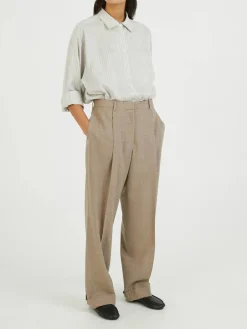 Stoffhose 'Tor' Beige