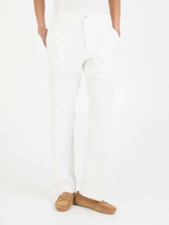 Stoffhose Weiß
