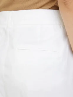 Stoffhose Weiß