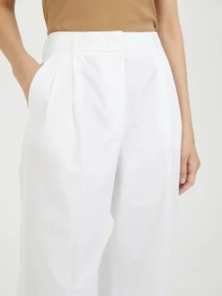 Stoffhose Weiß