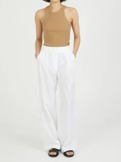 Stoffhose Weiß
