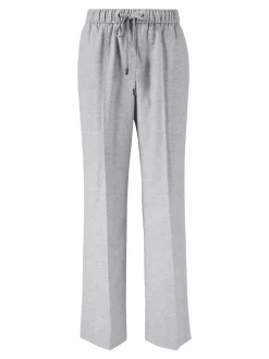 Stoffhose 'Wide Flannel Pants' Grau