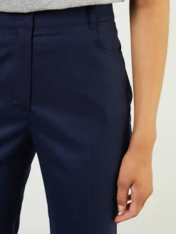 Stoffhose 'Wool Flannel' Marineblau