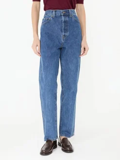 Straight-Cut Jeans 'Corben' Blau