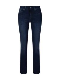 Straight-Cut Jeans 'Piper Long' Mittelblau