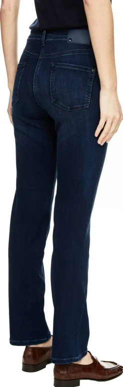 Straight-Cut Jeans 'Piper Long' Mittelblau