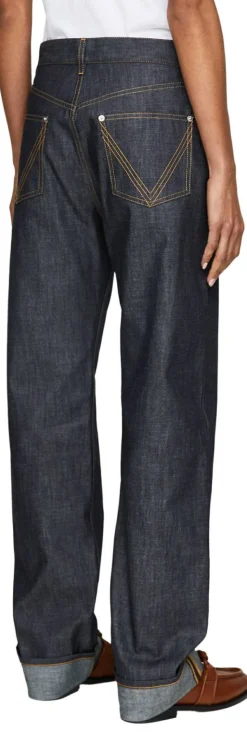 Straight-Fit-Jeans Dunkelblau