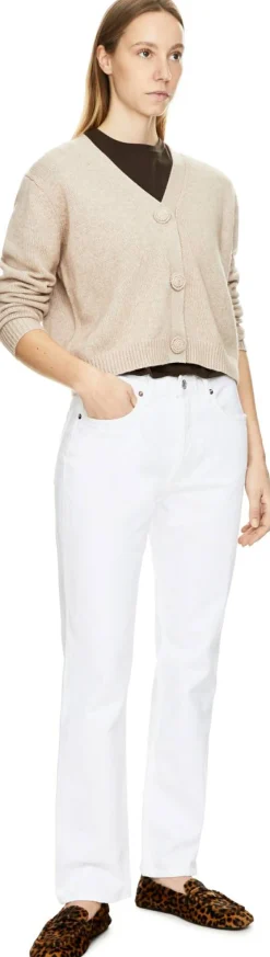 Straight-Fit-Jeans 'Lana' Weiß