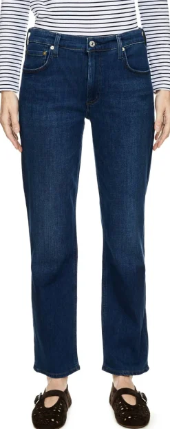 Straight-Leg-Jeans 'Anissa' Blau