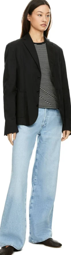 Straight-Leg Jeans 'Annina' Hellblau