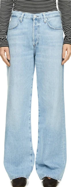 Straight-Leg Jeans 'Annina' Hellblau