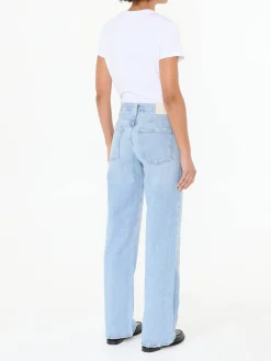 Straight-Leg Jeans 'Annina' Hellblau
