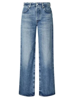 Straight-Leg Jeans 'Annina 33' Mittelblau