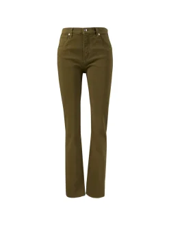 Straight-Leg Jeans 'Barbara' Khaki