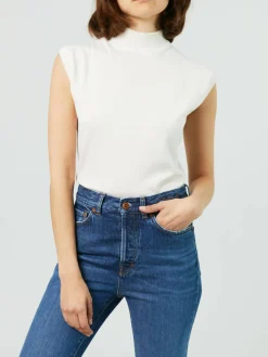 Straight-Leg Jeans Blau