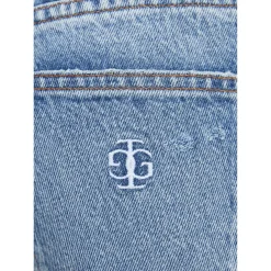 Straight-Leg Jeans 'Darcy Distressed' Blau