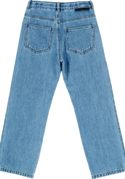 Straight-Leg Jeans Hellblau