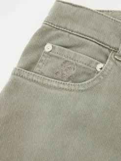 Straight-Leg-Jeans Khaki
