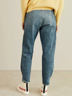 Straight Leg Jeans 'Nita Peg Leg' Blau