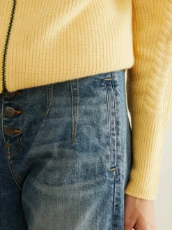 Straight Leg Jeans 'Nita Peg Leg' Blau