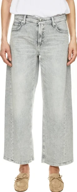 Straight-Leg Jeans 'Oria' Hellgrau