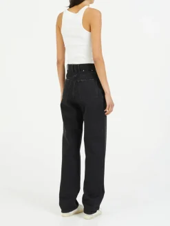 Straight-Leg Jeans Schwarz