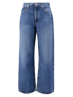 Straight Leg Jeans 'Slung' Marineblau