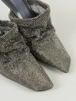Strass Mules 'Goliarda' Antrahzit