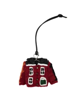Strickcardigan-Anhänger 'House' Braun