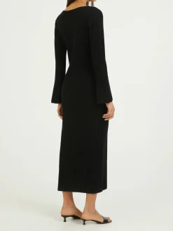 Strickkleid 'Colea' Schwarz