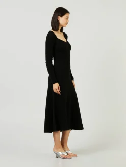 Strickkleid 'Courchevel' Schwarz