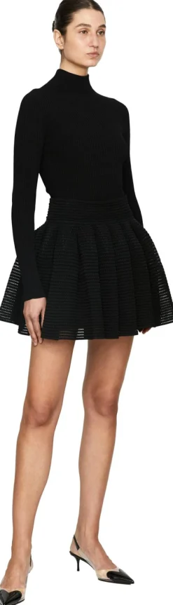 Strick-Minirock 'Crinoline' Schwarz