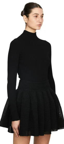 Strick-Minirock 'Crinoline' Schwarz