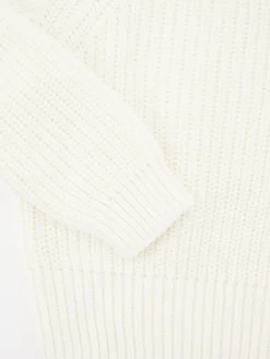 Strickpullover aus Baumwolle Crème