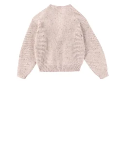 Strickpullover aus Wollmischung Rosé