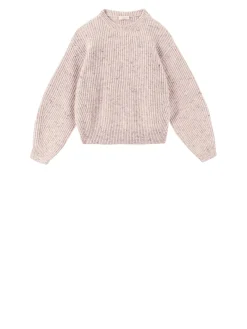 Strickpullover aus Wollmischung Rosé