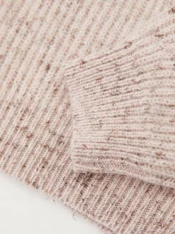 Strickpullover aus Wollmischung Rosé