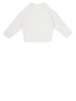 Strick-Pullover in Crème