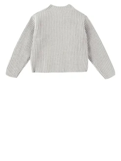 Strickpullover in Grau