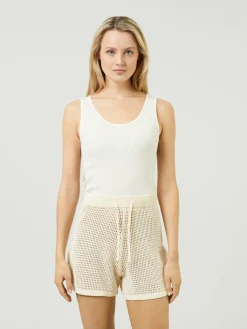 Strickshorts 'Jael' Crème