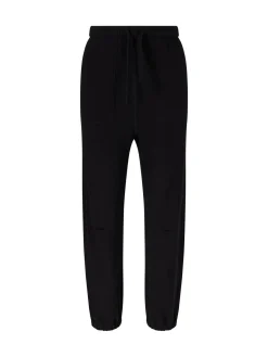 Sweatpants 'Dulce' mit Faltennähte Schwarz