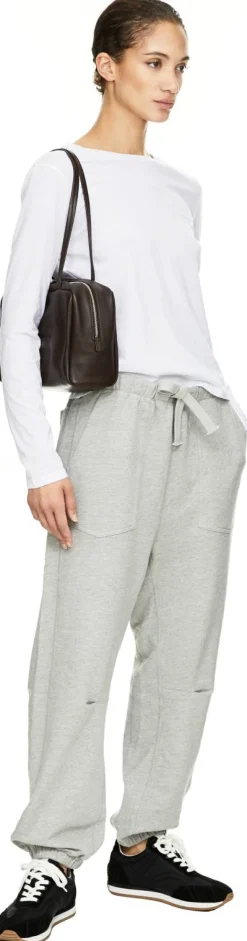 Sweatpants 'Dulce' mit Faltennähte Grau
