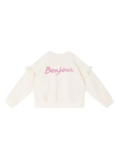 Sweatshirt 'Bonour' Crème