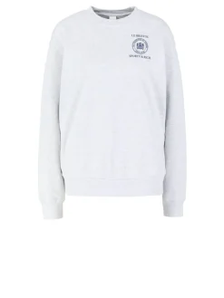 Sweatshirt 'Crest Seal' mit Print Grau