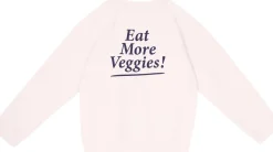 Sweatshirt 'Eat More Veggies' Pink