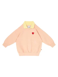 Sweatshirt 'Heart Collar' Pink