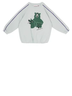 Sweatshirt in Hellgrün